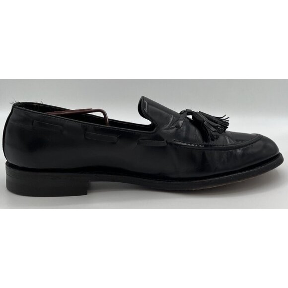 Vintage Florsheim Imperial Size 10 B Cordovan Tassel Black Leather Loafers 92170 main image 11